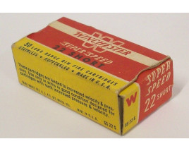 Winchester Super Speed Box of 22 Short Ammunition - Partial Box Winchester Super Speed Box of 22 Short Ammunition - Partial Box