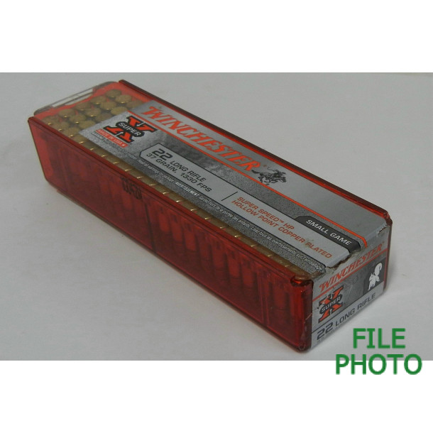 Winchester Super-X Super Speed Sleeve of 22 LR Ammunition - Hollow Point - Factory Error Winchester Super-X Super Speed Sleeve of 22 LR Ammunition - Hollow Point - Factory Error