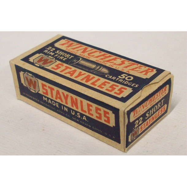 Winchester Staynless Box of 22 Short Ammunition