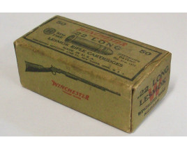 Winchester Lesmok Box of 22 Long Ammunition Winchester Lesmok Box of 22 Long Ammunition