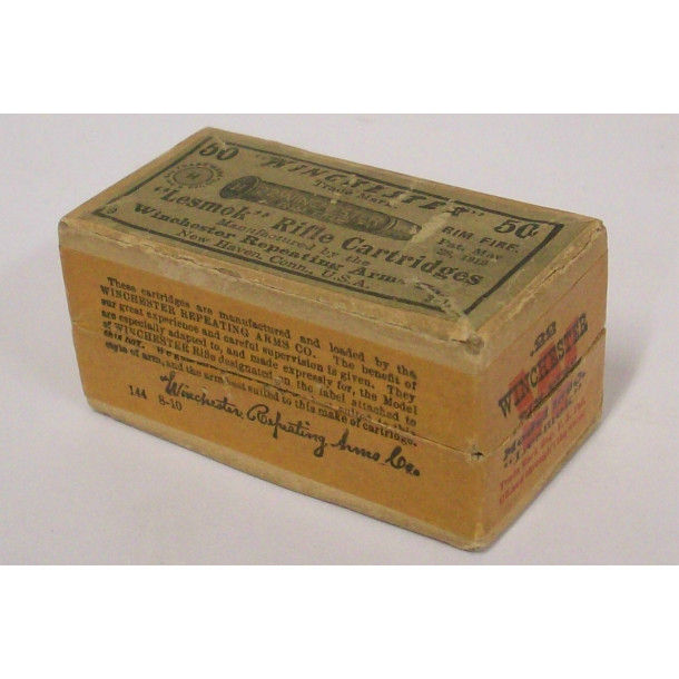 Winchester Lesmok Box of 22 WRF Ammunition Winchester Lesmok Box of 22 WRF Ammunition