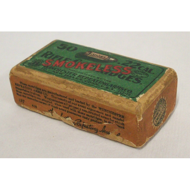 Winchester Smokeless Box of 22 Short Ammunition Winchester Smokeless Box of 22 Short Ammunition