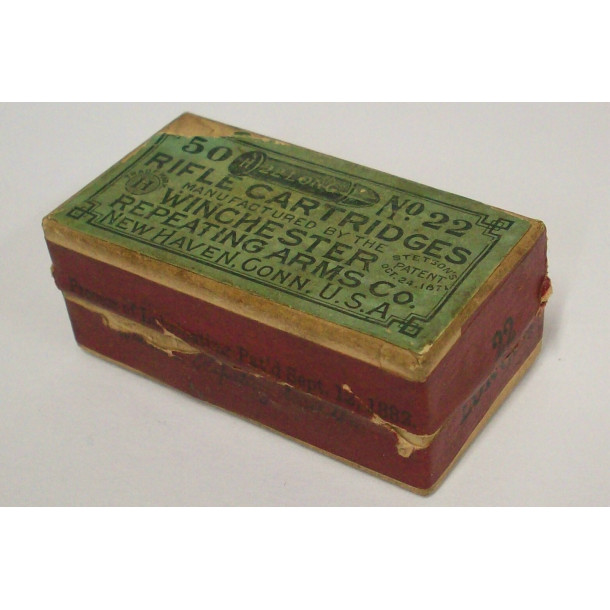 Winchester Box of 22 Long Ammunition - Partial Box Winchester Box of 22 Long Ammunition - Partial Box