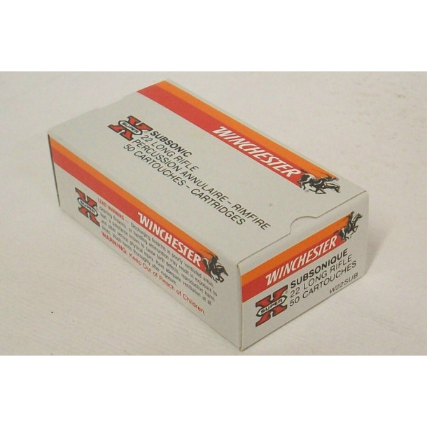 Winchester of Australia Subsonic Box of 22 LR Ammunition - Hollow Point Winchester of Australia Subsonic Box of 22 LR Ammunition - Hollow Point