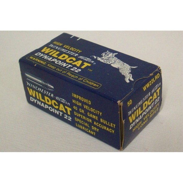 Winchester-Western Wildcat Dynapoint 22 Box of 22 LR Ammunition - Hollow Point Winchester-Western Wildcat Dynapoint 22 Box of 22 LR Ammunition - Hollow Point