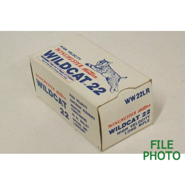Winchester-Western Wildcat 22 Box of 22 LR Ammunition Winchester-Western Wildcat 22 Box of 22 LR Ammunition