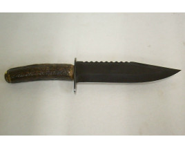 Custom Stag Handled Sheath Knife by Don Bush