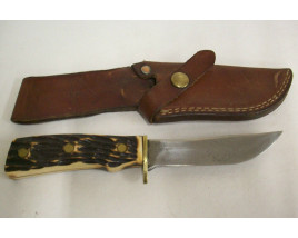 Imperial Stag Handled Sheath Knife