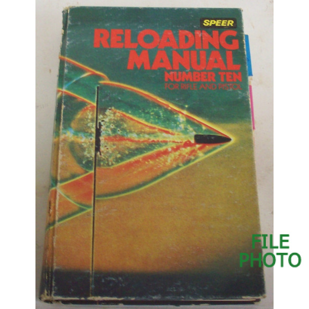 Speer Reloading Manual No.10 - Hard Cover Book - by Speer Omark Industries