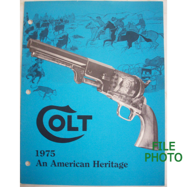 Colt 1975 Firearms Catalog - Original