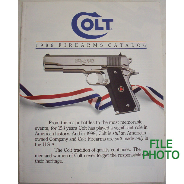 Colt 1989 Firearms Catalog - Original