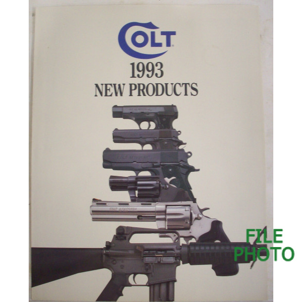 Colt 1993 Firearms New Products Trifold Catalog - Original