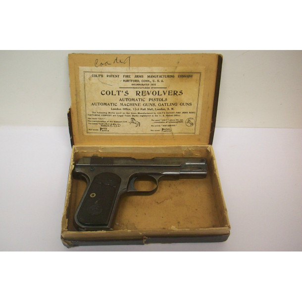 Second Year Colt Model 1908 Hammerless Pocket Pistol in 380 Auto w/ Box