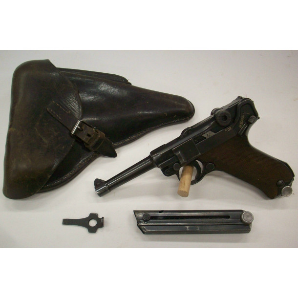 German P.08 Luger Pistol by Mauser w/ Holster dated 41