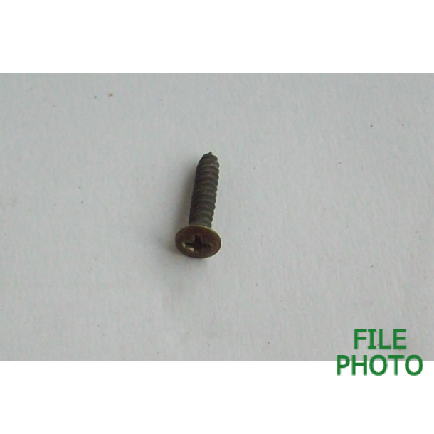 Buttpad Screw - Phillips Head Slot - Brass Colored - Original