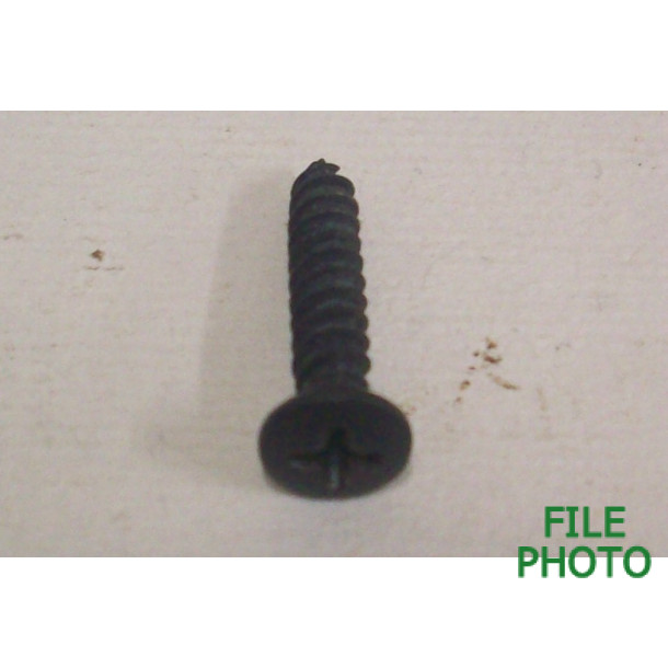 Butt Plate Screw - Phillips Head Slot - Black Colored - Original