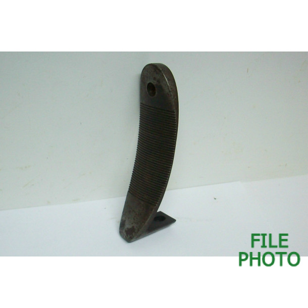 Butt Plate - 7th Variation - Steel - Serrated - w/ Toe Extension - Original