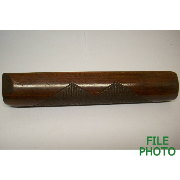 Forearm Assembly - 12 Gauge - Early Checkered Pattern - Walnut - Original