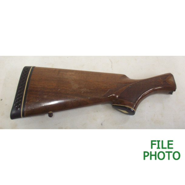 Butt Stock Assembly - 12 Gauge - Walnut - Press Checkered - Original Butt Stock Assembly - 12 Gauge - Walnut - Press Checkered - Original