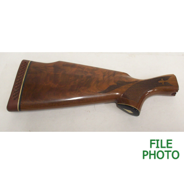 Butt Stock Assembly - 12 Gauge - Walnut - Press Checkered - Trap Grade - Original