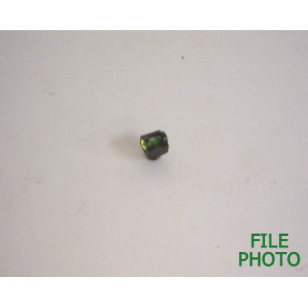 Front Sight Green Fiber Optic Bead - for Vent Rib Barrels - Threaded - by Tru-Glo Gun Sight Company