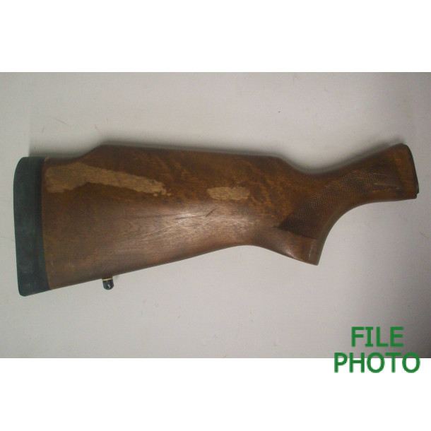 Butt Stock Assembly - Monte Carlo Hard Wood - Press Checkered - Original Butt Stock Assembly - Monte Carlo Hard Wood - Press Checkered - Original