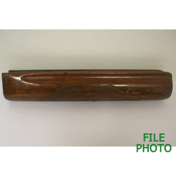 Forend - 12 Gauge - Walnut - 7 Diamond Skip Line Checkered - Original