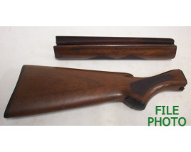 Stock Set Assembly - Walnut - Checkered - 20 Gauge - Original