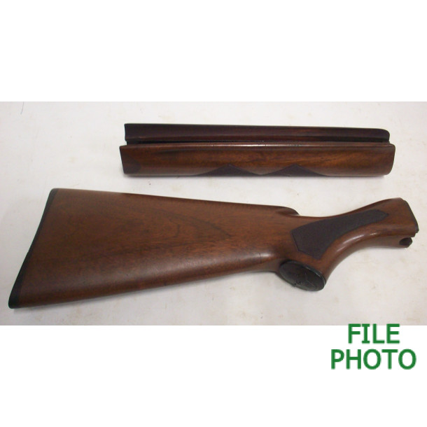 Stock Set Assembly - Walnut - Checkered - 20 Gauge - Original