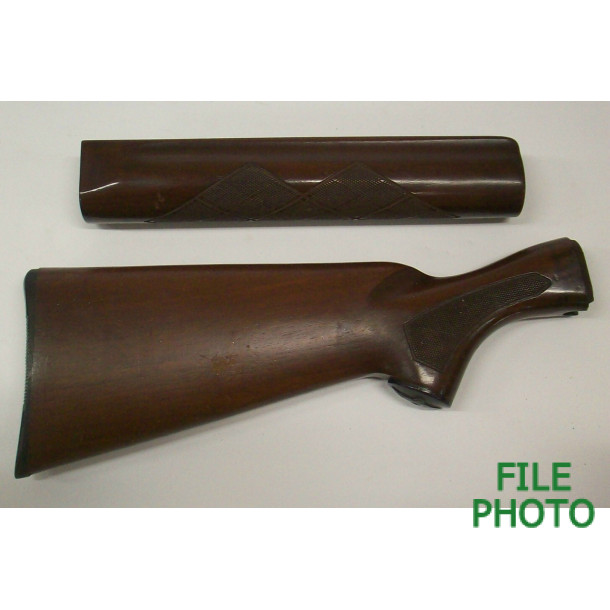 Stock Set Assembly - Walnut - Checkered - 16 Gauge - Original