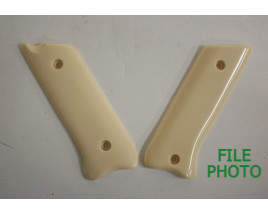 Grip Panels - Smooth - Imitation Ivory - Quality Reporoduction