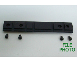 Scope Base Adapter w/ Mounting Screws - Blue - Late Variation - Original