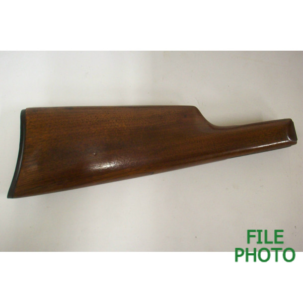 Buttstock Assembly - Walnut - 3rd Variation - w/ Hard Rubber Butt Plate - Original Buttstock Assembly - Walnut - 3rd Variation - w/ Hard Rubber Butt Plate - Original