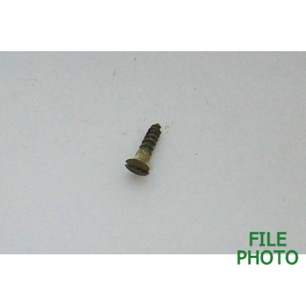 Forend Escutcheon Screw - Brass - Flat Head - .400" to .450" Long - Original Forend Escutcheon Screw - Brass - Flat Head - .400" to .450" Long - Original