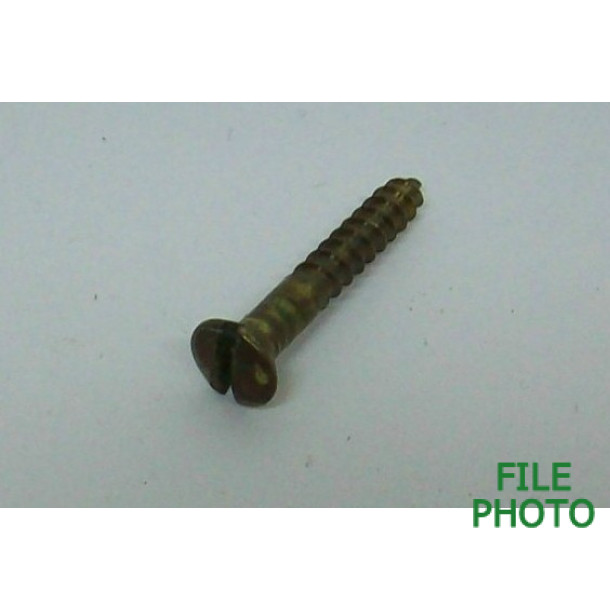 Butt Plate Screw - Brass - Early Variation - Original