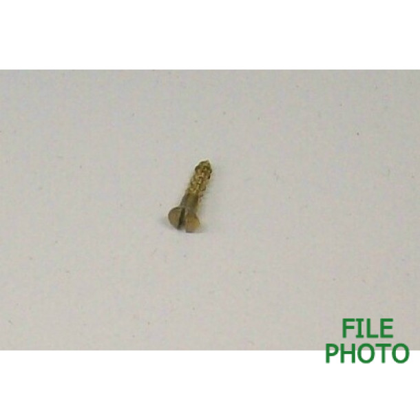 Forend Escutcheon Screw - Brass - Domed Head - .440" to .480" Long - Original Forend Escutcheon Screw - Brass - Domed Head - .440" to .480" Long - Original