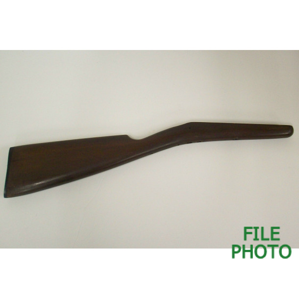 Butt Stock Sub-Assembly - 2nd Variation - Gum Wood - w/ Hard Rubber Butt Plate - Original