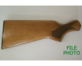 Butt Stock - Hard Wood - Checkered - 5th Pattern - w/ Butt Plate - Light Brown - Original Butt Stock - Hard Wood - Checkered - 5th Pattern - w/ Butt Plate - Light Brown - Original