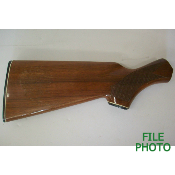 Butt Stock - Walnut - Checkered - High Gloss - w/ Butt Plate & Grip Cap - Original Butt Stock - Walnut - Checkered - High Gloss - w/ Butt Plate & Grip Cap - Original