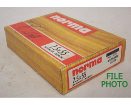 Unprimed 7.5 x 55 Brass Casings by Norma