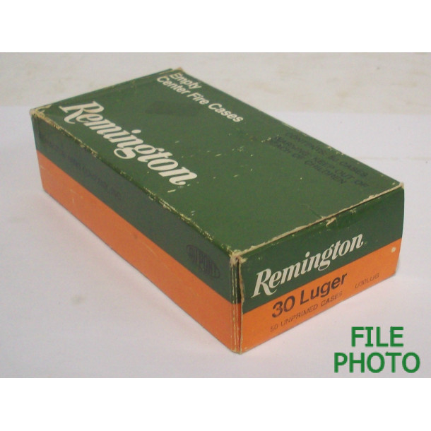 Unprimed 30 Luger Brass Casings by Remington