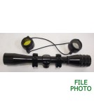 Gru-Bee FoxPup 4X-24mm 3/4" Tube Youth Rifle Scope w/ Duplex Dot Reticle, Rings & Lens Covers