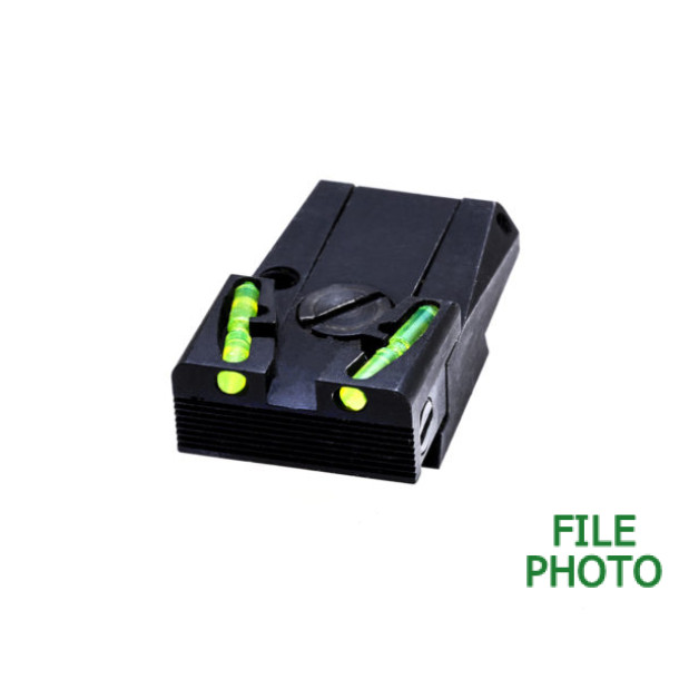 Rear Sight Assembly - Adjustable - Fiber Optic - by Hi Viz
