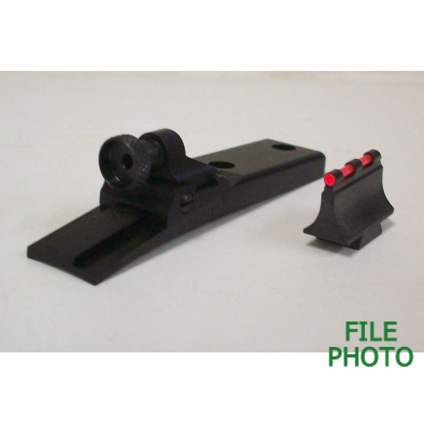 Receiver Peep Sight w/ Standard Aperture & Red Firesight Front Sight Set - WGRS Series - by Williams Gun Sight Company Receiver Peep Sight w/ Standard Aperture & Red Firesight Front Sight Set - WGRS Series - by Williams Gun Sight Company