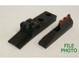 Receiver Peep Sight w/ Standard Aperture & Red Fiber Optic Ramp Front Sight - WGRS Series - by Williams Gun Sight Company