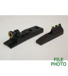 Receiver Peep Sight w/ Twilight Aperture & Green Fiber Optic Ramp Front Sight - WGRS Series - by Williams Gun Sight Company