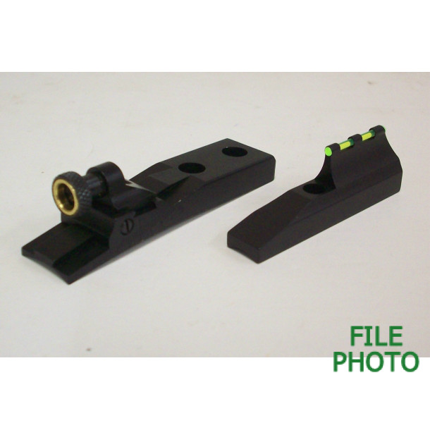 Receiver Peep Sight w/ Twilight Aperture & Green Fiber Optic Ramp Front Sight - WGRS Series - by Williams Gun Sight Company