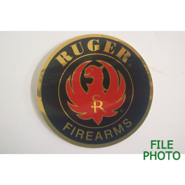 Ruger Firearms Black & Gold Sticker - 4 Inch 