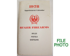 Ruger Firearms 1978 Appointment Calendar - Booklet - Original