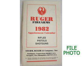Ruger Firearms 1982 Appointment Calendar - Booklet - Original